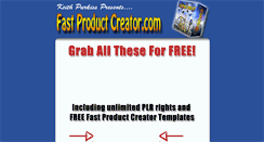 Desktop Screenshot of fastproductcreator.com