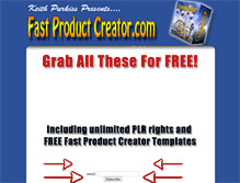 Tablet Screenshot of fastproductcreator.com